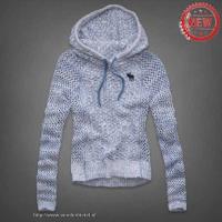 dames abercrombie fitch truien hooded hollow blending blauw wit Fashion Prijs w7sn5531